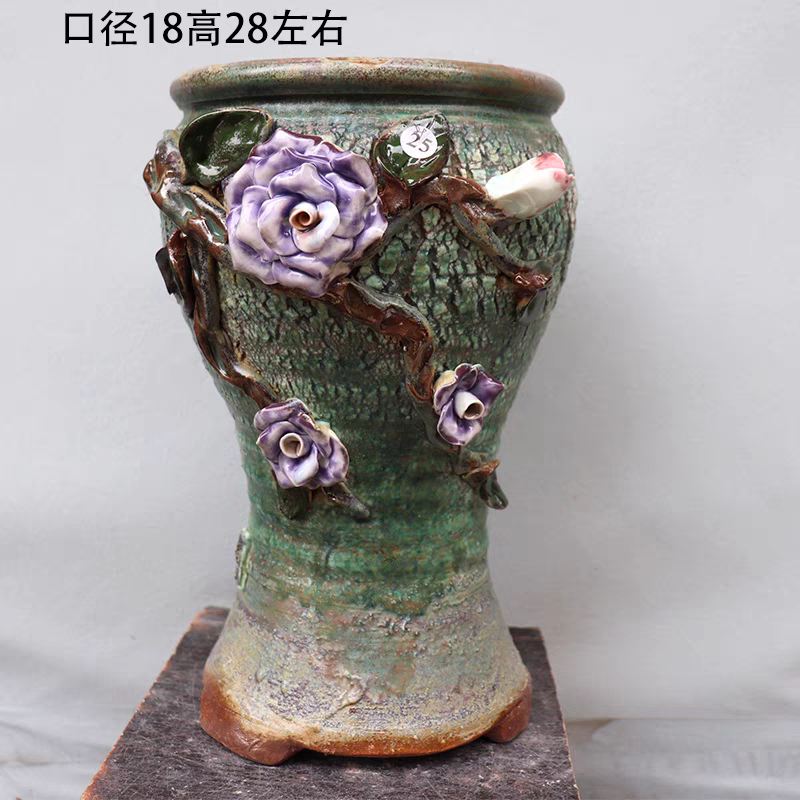 Ceramic Plant Pots Indoor Pots Set with Drainage Holesl Decorative Flower Pots for Indoor Outdoor Little Plants(1).png