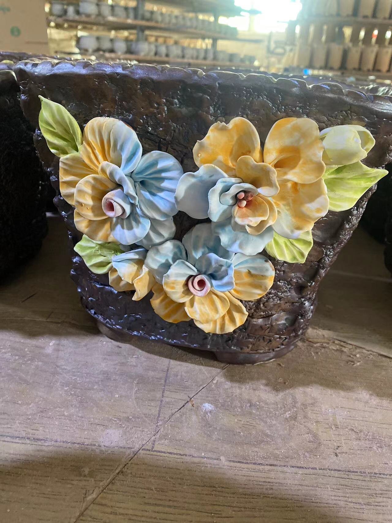 Ceramic Planter Pot with Drainage Hole and Saucer Round Flower Pot for Indoor Outdoor Succulent Snake Plants and Cactus.jpg