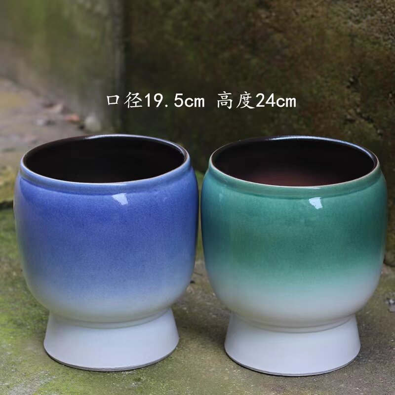 Ceramic Pots for Plants Chinoiserie Decor Ceramic Flower Pots Planters for Indoor Plants with Drainage.jpg