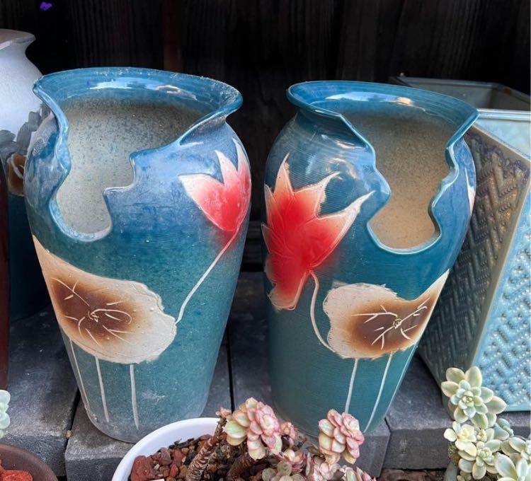 Ceramic Succulent Planter Pot - Decorative Flower Plant Bowl with Removable Saucer(1).png