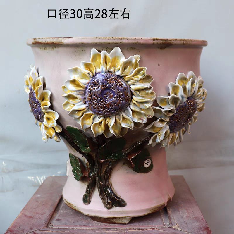 Large Plant Pots Shallow Succulent Planters for Indoor Plants Decorative Cactus Flower Planter Bowl.png