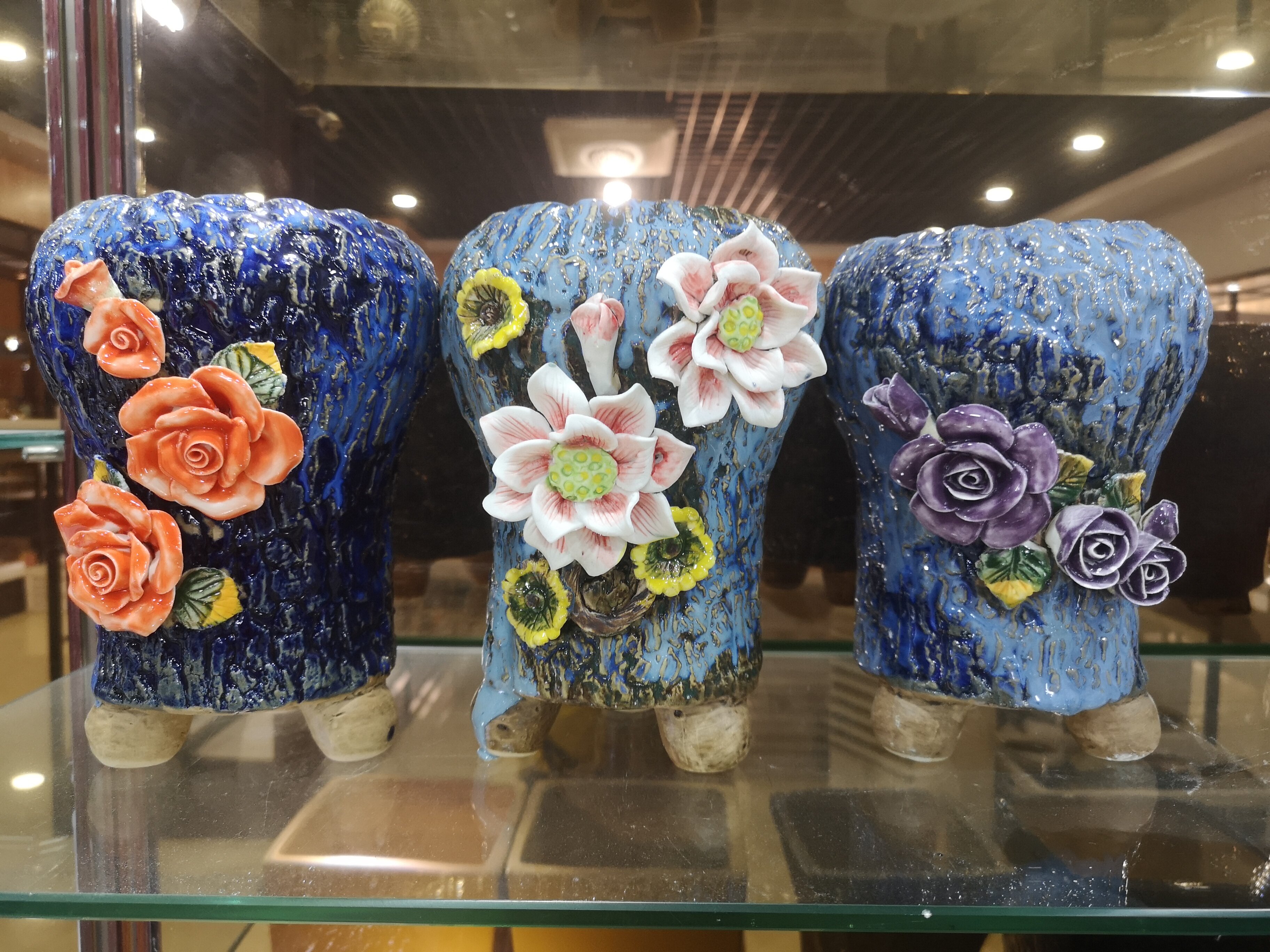 New Artificial Plastic Ceramic Succulent Pots Desk Center Piece Cute Decoration Realistic Unique Succulent Pots.jpg