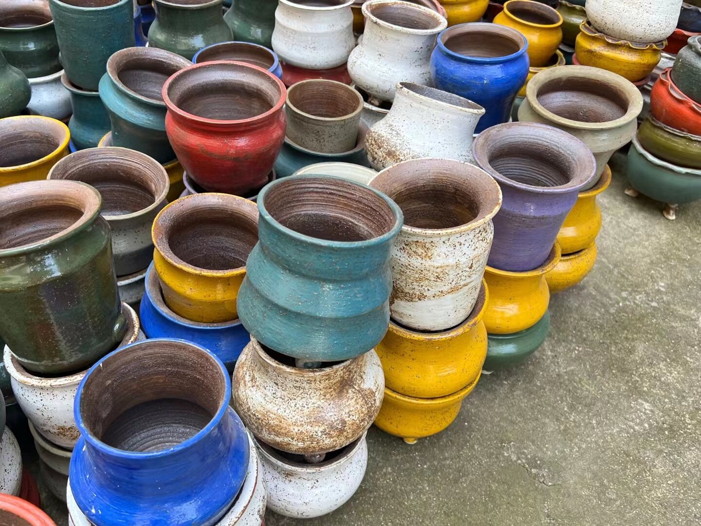 Plant Pots Cylinder Ceramic Planters with Connected Saucer Pots for Succuelnt and Little Snake Plants Customizable.jpg