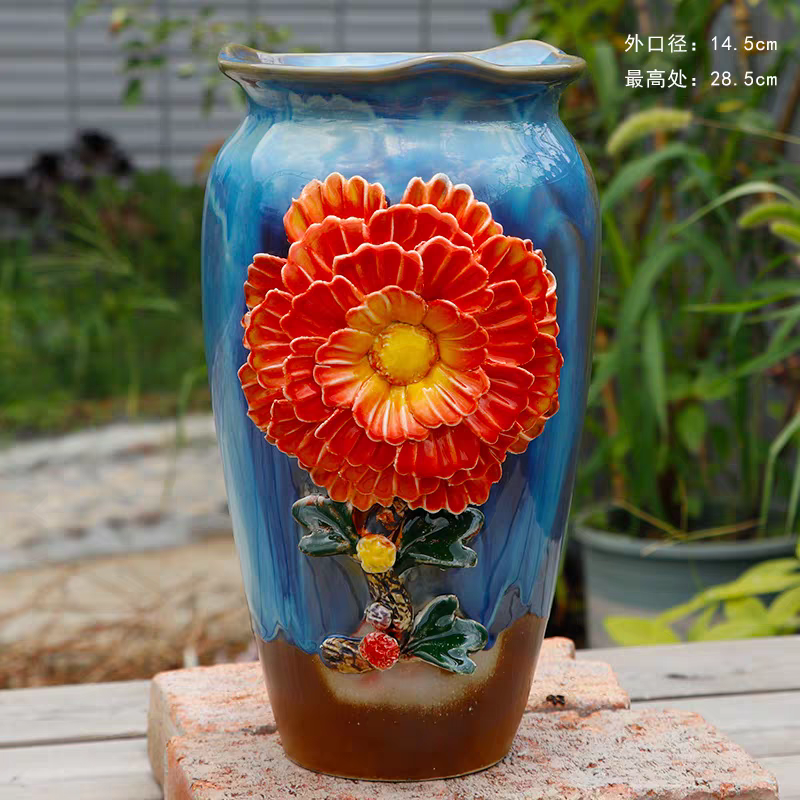 Round Succulent Flower Orchid Pot for Indoor Outdoor Modern Planter  Home Room Decor Gift for Plant Lover.png