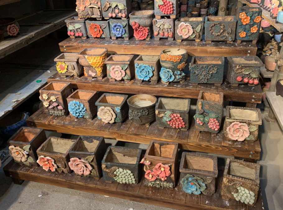 Factory Direct Customized Ceramic PorcelainLeopard Spray Glaze set Various Succulent Flower Pots Planters.png