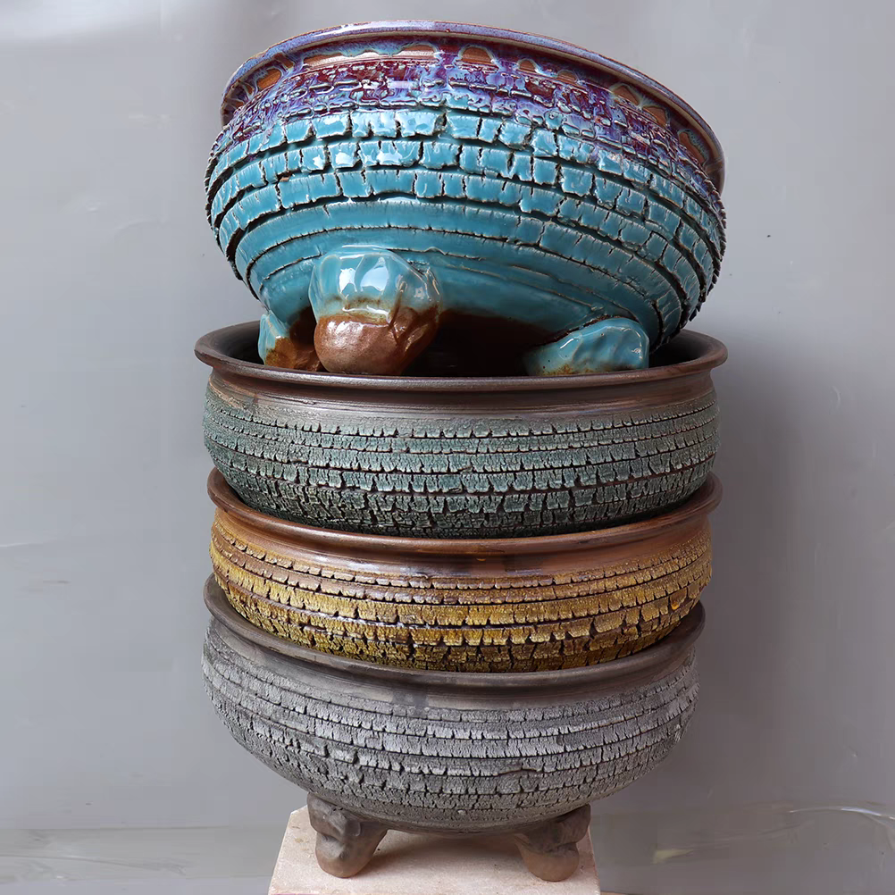 Small Rustic Indoor Clay Flower Pots Ceramic Glazed Pottery Planter  Home Use Garden Planters Outdoor Large Garden Pots.png