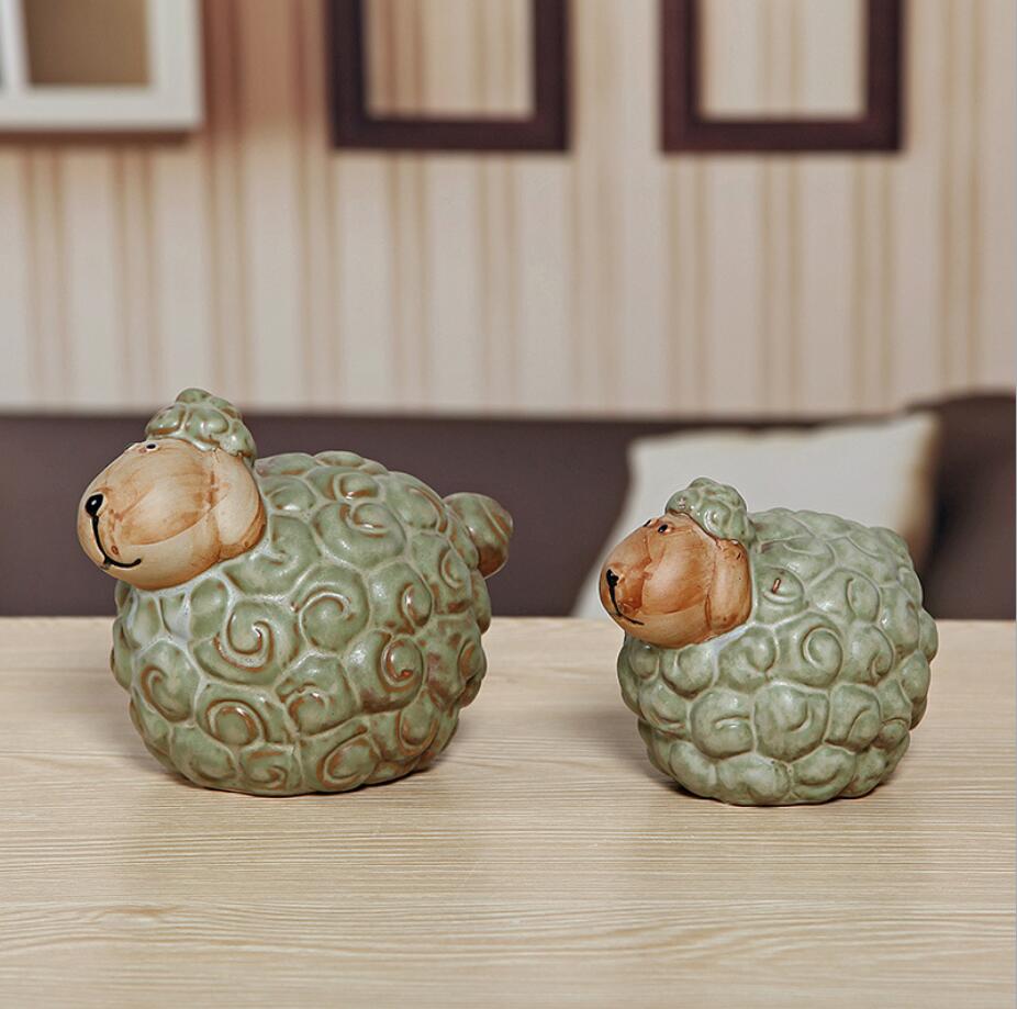 8 (1) Vintage green sheep ceramic  indoor ornament.jpg